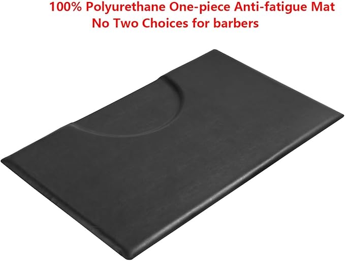 Kaleurrier Floor Mats for Hair Salon Chair - Barber Chair Anti Fatigue Rectangle Mat for Hair Stylist to Prevent Fatigue Caused by Standing - 5 ft. x 3 ft. Barbershop Pad Salon Station Equipment