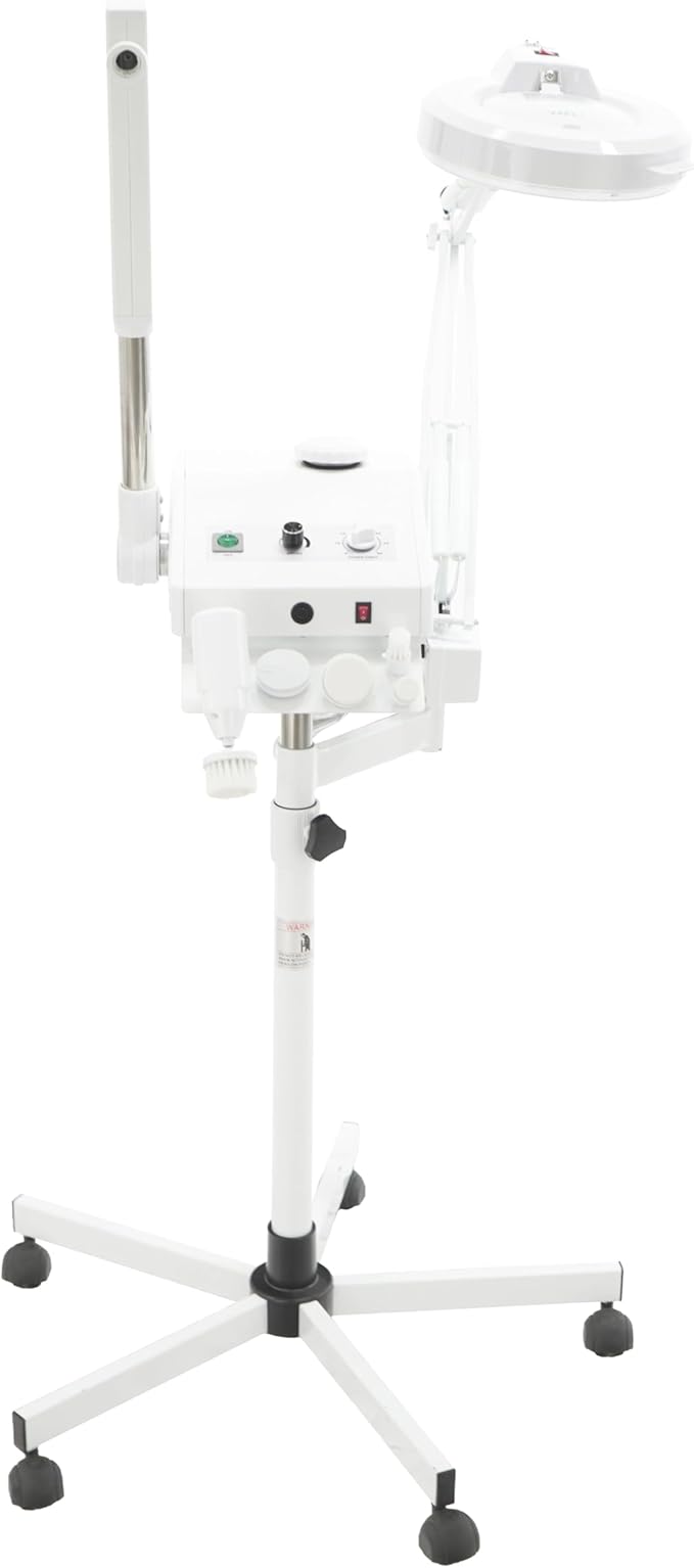 SKINACT Ozone Steamer, 5 Diopter Magnifying Lamp and Electronic Brush