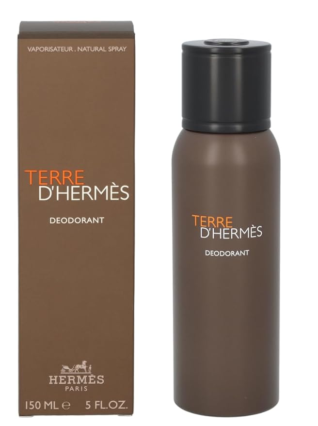 Terre D' Hermes By Hermes For Men. Deodorant Natural Spray 5.0 Oz / 150 Ml