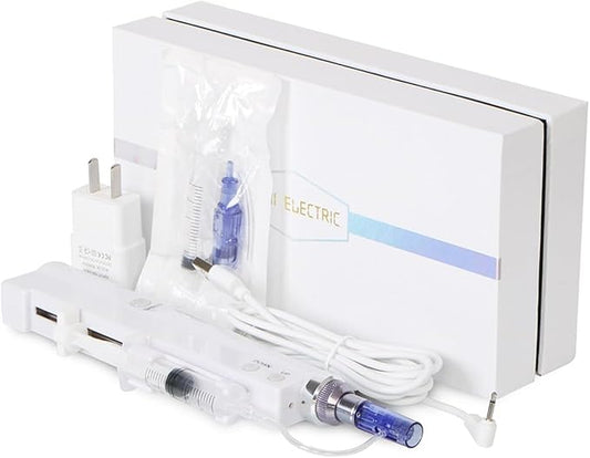 Elitzia Non-Needle Injection Facial Rejuvenation Skin Care Tools Instrument 2 Cartridges for Home Use ETNV6138