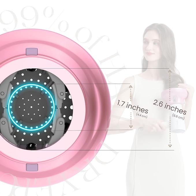 Universal Hair Diffuser “Super Sturdy” 1.7 Inch to 2.6 Inch for Natural Curly and Wavy Hair, Hair Dryer Attachment (White 2 Aroma Upgrade)