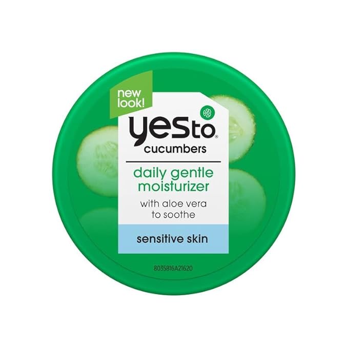 Yes To Cucumbers Sooth And Calming Daily Gentle Moisturizer For Sensitive Skin With Aloe And Sweet Almond Oil, 1.7 Fl Oz
