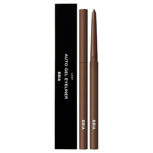 BBIA Last Auto Gel Eyeliner 17 Color – Multi-Use Longwear & Waterproof Mechanical Eye Liner Easy Drawing with Smooth Texture Smudge-Resistant Shadow & Glitter Vegan Korea Eye Makeup (04 MELLOW BROWN)