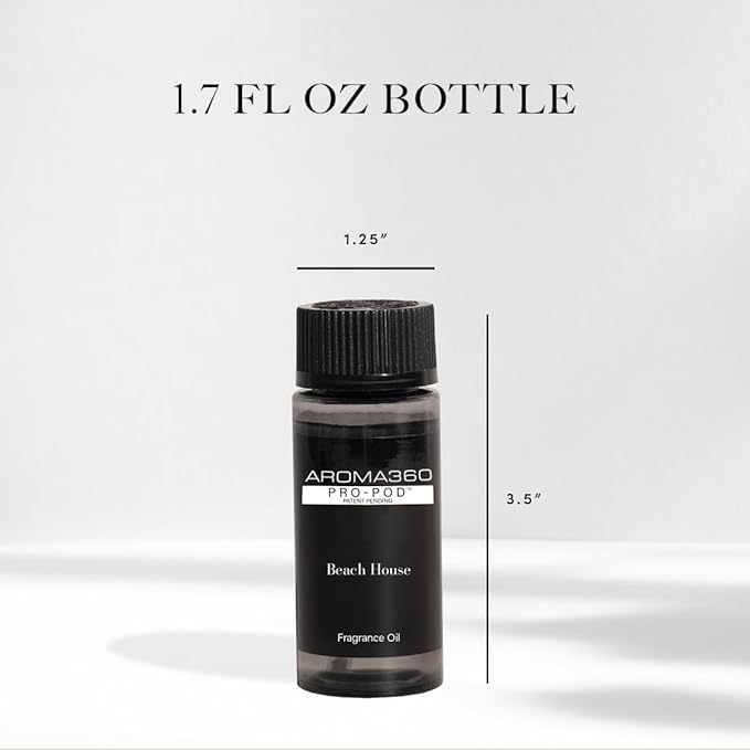 Aroma360 | Beach House Pro-Pod Oil Blend | Luxury Hotel Inspired Diffuser Oil | Aromatherapy Scent Diffuser Oil | Coconut, Vanilla and Clove 1.7 fl oz, 50 mL
