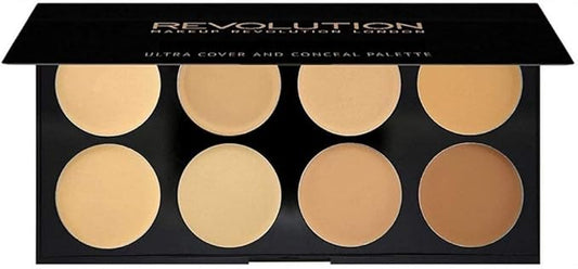 Makeup Revolution Ultra Cover & Concealer Palette, Ultimate 10g