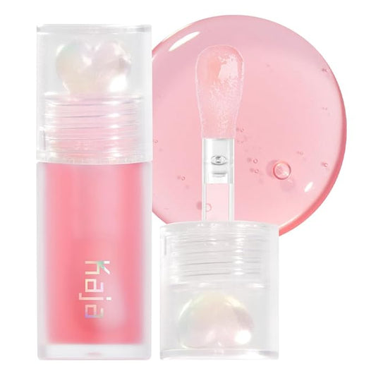 Kaja Juicy Glass Lip Plumping Oil | 01 Rose Hip Spritz | Hydrating, Feel Plumped and Lightweight with Vitamin Tree Fruit Oil, Vegan, Cruelty-Free, Clear Tint Stain Shine Gloss Plumper