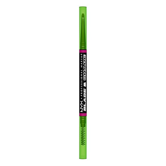 NYX PROFESSIONAL MAKEUP Blade & Shade Brow Pencil, Nano Mechanical Eyebrow Pencil, Up to 16HR Make Up Wear - Black