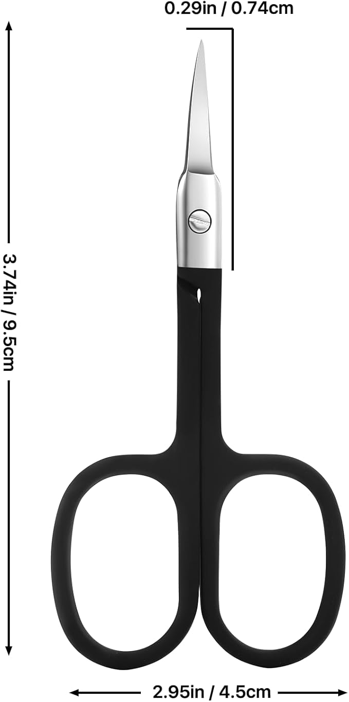 Nose Hair Trimmer for Women and Men, Premium Grooming Scissors with Curved Tip Clippers for Facial Hair,Eyebrow, Nose Hair, Mustache, Beard, Eyelashes, Ear