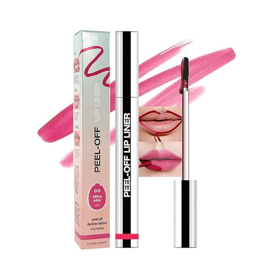 Matte Lip Gloss Stain-Peel Off Lip Liner Tattoo, Delicate Pink Lip Tint，Long Lasting Peel Off Lip Stain, Waterproof Transfer-proof Lip Mask Lip Liner Peel Off Lip Gloss,Stayn Lip Makeup. #00