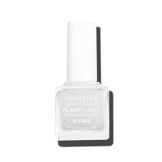 Pacifica Natural Nail Polish – Plant Magic Translucent Pearl White Nail Polish - Plant Based, Non-Toxic & Clinically Tested - Lasting Colors, Chip-Resistant, Clean Beauty, Dermatologist Approved Matte