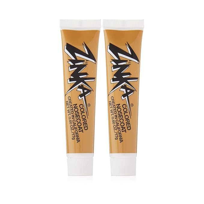 Zinka Colored Zinc Oxide Sunblock – High Zinc Formula for Nose and Face, 2 Pack, Flesh