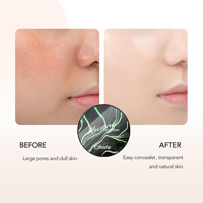 Mushroom Head Air Cushion CC Cream Foundation, Moisturizing Concealer BB Cream Nude Long Lasting Matte CC Cream Makeup Liquid Foundation (2pcs Brunet Brown)