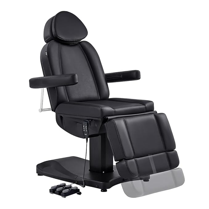 DIR Full Electrical Medical Aesthetic Chair Facial Beauty Bed Podiatry Doctors Office Chair with 3 Motors Ink