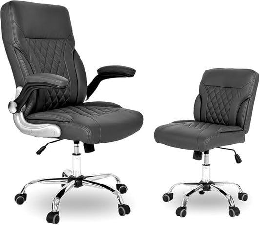 T-Spa Manicure Chair Eco-2 for Professional Beauty Salon Nail Shop Spa (Black, Combo Customer and Technician Chairs)