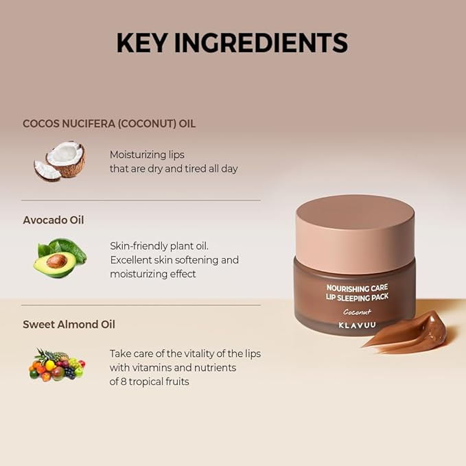 Klavuu Nourishing Care Lip Sleeping Pack(Vanila Balm