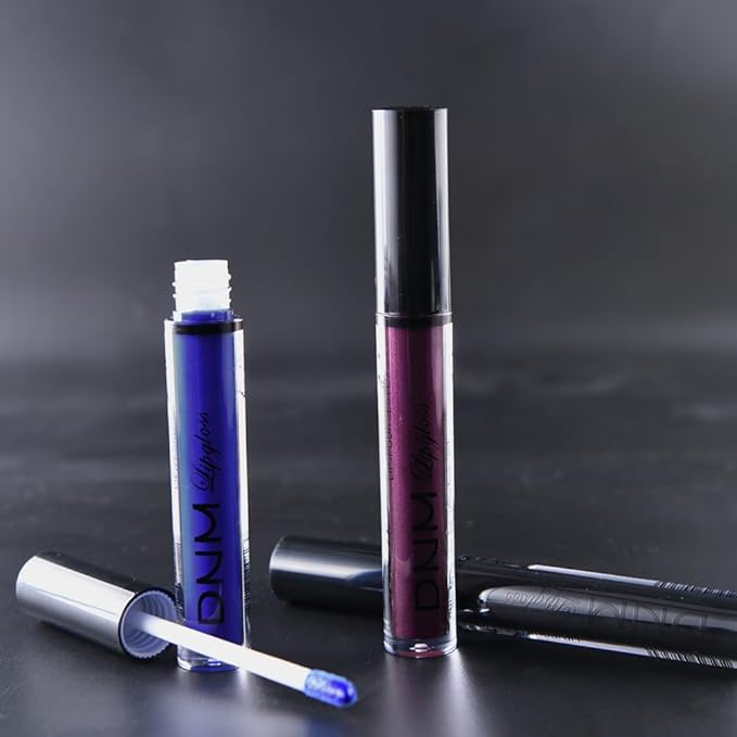 evpct 3Pcs Dark Purple Black Royal Blue Matte Liquid Lipstick Lip Stain Sets for Women Matte+Lipstick Long Lasting Waterproof Permanent 24 hr Hours Magic Lipstick 24 Hours original, Set27