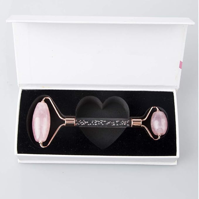 Jade Roller and Gua Sha Set - Facial Body Eyes Neck Massager Tool for Beautiful Skin Detox - Reduce Wrinkles Aging -（Southern Jade）