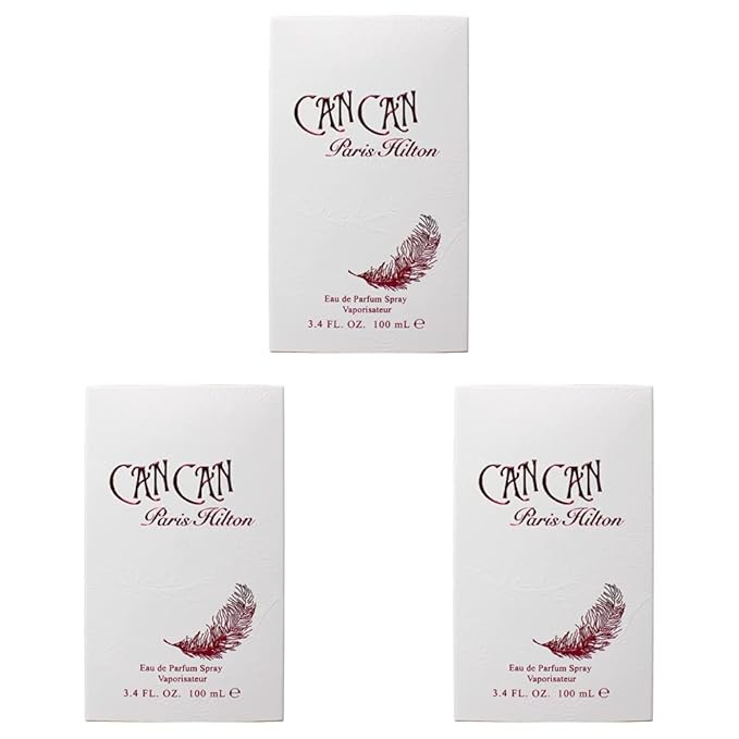 Paris Hilton Can Can Eau De Parfum Spray 3.40 oz (Pack of 3)