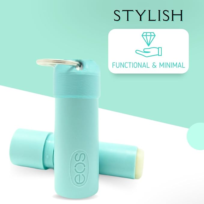 Keychain Holder EOS Lip Balm Stick (Keychain Only) - Travel Size Lip Balm Chapstick - Healing Stick - Made in USA