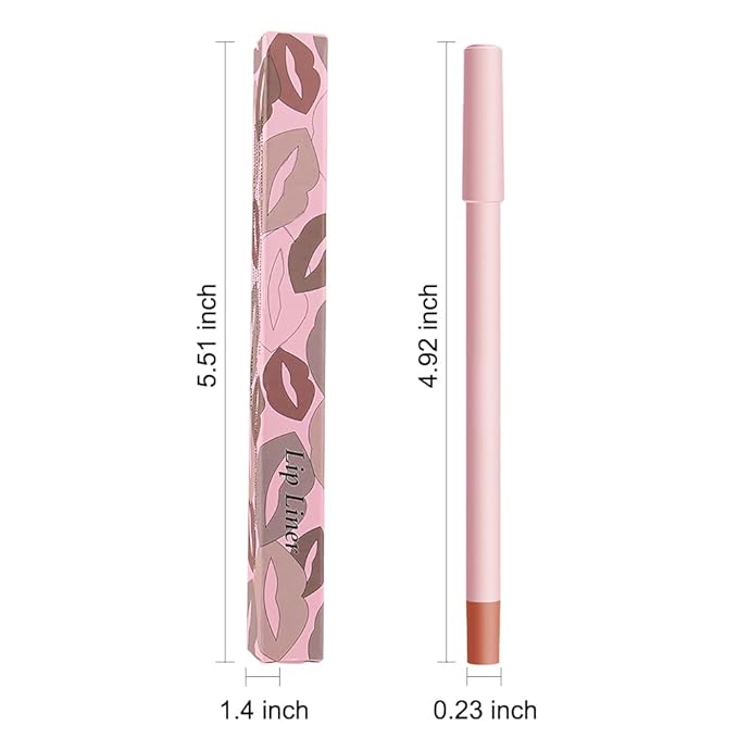 12 Colors lip liner pencils, Modern Classic Lip Liner, Lip Liner Pigmented Vegan Matte, Lasting Finish Lip Liner, Luxurious Creamy Long Lasting Lip Liner, Prevents Feathering and Fading, (02)