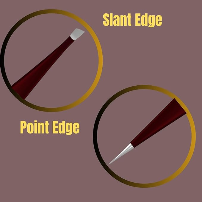 Suvorna Professional Tweezers for women facial hair - Sharp Pointed Tweezer & Slanted Eyebrow Tweezers for Women - Eyebrow Tweezer for Women, Lash tweezers and Splinter removal (4-inch size, Maroon)