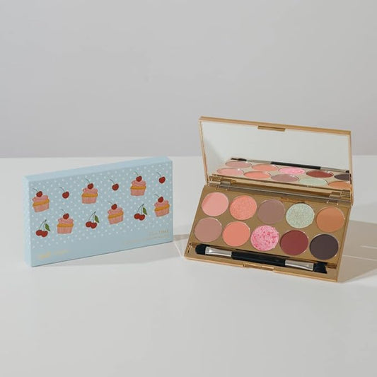 FreshO2 x Pony | Dessert Box Eyeshadow Palette |10 special colors| Made In Taiwan | Vegan Cruelty Free