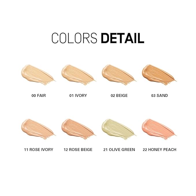 heme Full Coverage Liquid Concealer 6ml (21 Olive Green)