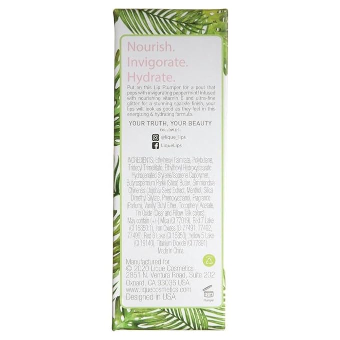 LIQUE Cosmetics Shimmer Lip Plumper, Infused Oz.