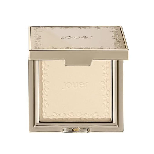 Jouer Soft Focus Hydrate + Set Powder – Talc-Free, Vegan, Lightweight Setting Powder with Hyaluronic Acid, Vitamin E & Allantoin– Universal Translucent Finish, Limited Edition Design & Gift Pink Pouch