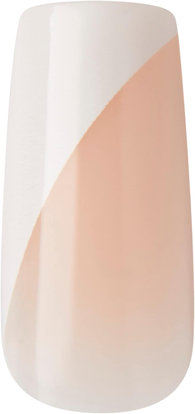 KISS Premium Classy Fake Nails French Manicure Set with Jeweled Rhinestone Nail Art Accents, Gorgeous', 30 Glue-On Nails 1 Count (Pack of 1)