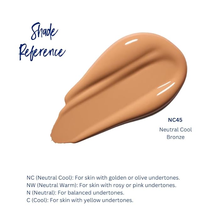 Best Bronze Bombshell Body Makeup - Tattoo Cover Up Makeup & Body Foundation Waterproof - Tattoo Concealer Waterproof for Scars, Varicose Veins Cover Up & Leg Foundation (NC45 Bronze)