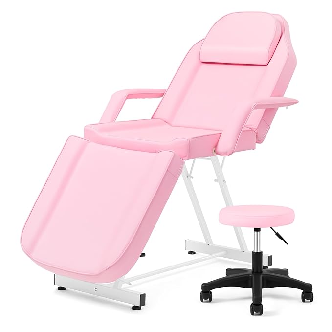 Artist hand Facial Bed Lash Bed for Eyelash Extensions (Pink)