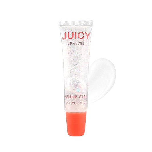 Juicy Lip Gloss, Lipgloss for Women and Girls, Lip Plumper, Lip Makeup Hydrating, Tinted Lip Balm, Colorful Lipgloss Moisturizing and Vibrant #nude