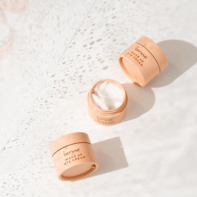 Karuna - Wake Up Eye Cream with Coffee Cherry & Tri-Peptides, Caffeine Eye Cream, Under Eye Brightener, Anti Aging Serum, Moisturizer for Puffiness, Boost Collagen for Fine Lines & Dark Circles, 15 ml