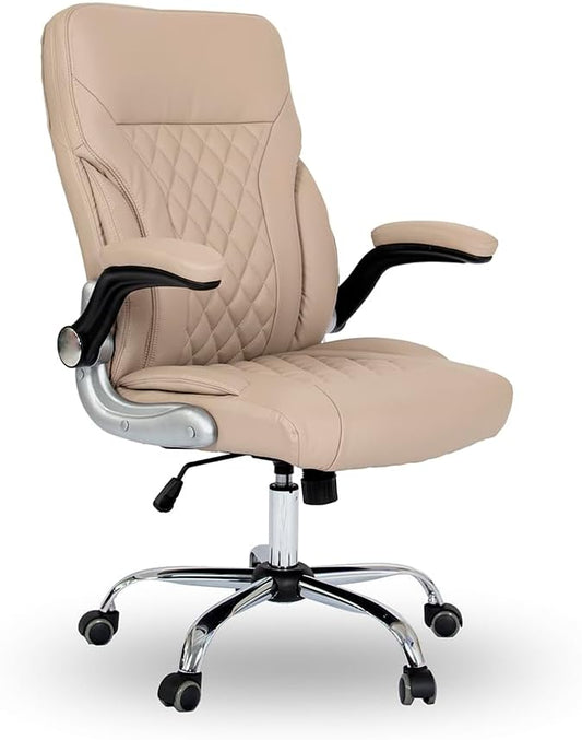 T-Spa Manicure Chair Eco-2 for Professional Beauty Salon Nail Shop Spa (Khaki, Customer Chair)