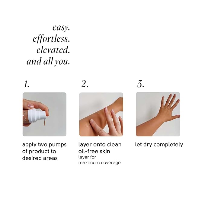 Tinge Tint Body Makeup, Lasts Up to 48 Hours, Medium Coverage Cream With Amino Acids, Hyaluronic Acid & Lysine, Semi Matte Finish, Water & Transfer Resistant, Vegan, 3.38 Fl Oz Tube - Deep Cool