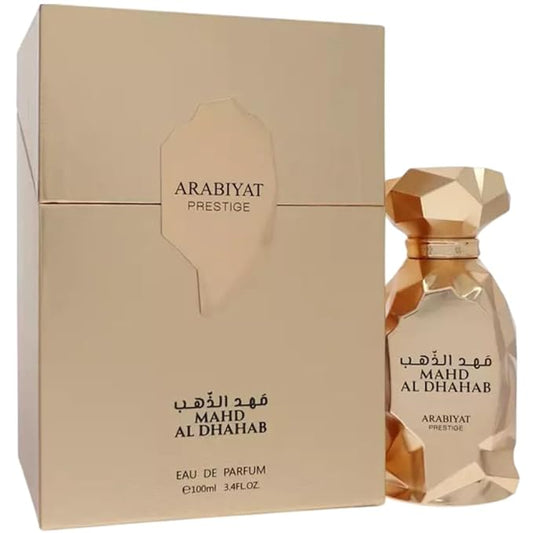 ARABIYAT PRESTIGE MAHD AL DAHAB 100ML EAU DE PARFUM UNISEX FRAGRANCE - WOODY, FRESH FRAGRANCE