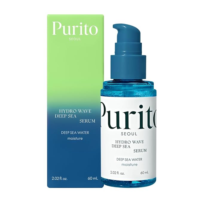 PURITO Deep Sea Serum | Deep Sea Water 66% + Marine Complex + Snow Mushirooms | Facial Serum | for Hydration, Skin Plumping | Lightweight & Non-Greasy Texture | Korean skincare, 60mL 2.02 fl.oz