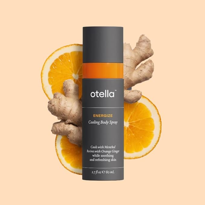 Cooling Body Spray with Menthol and Aromatherapy Orange Ginger Scent to Help You Energize, 2.7 oz. | Anytime Immediate Heat Relief | TSA Approved | Gluten Free | Vegan | Paraben Free