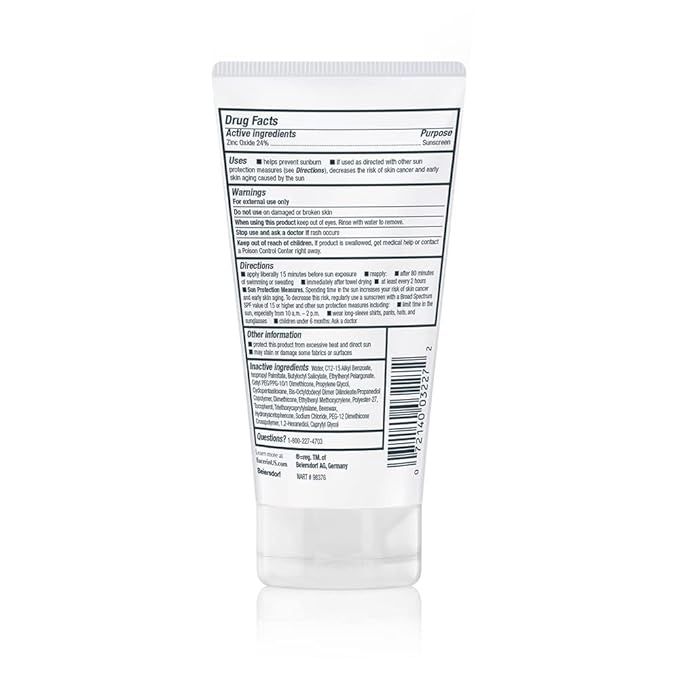 Eucerin Sun Sensitive Mineral Baby Sunscreen SPF 50, Sunscreen Lotion with Zinc Oxide Protection, Mineral Sunscreen, 4 Fl Oz Tube