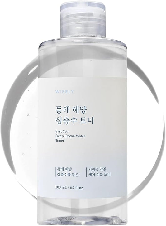 East Sea Deep Ocean Water Toner | Hydrating, Calming, Gentle Exfoliator, Deep Sea Water for Moisturization, Korean Facial Toner & Astringent for Men and Women (200ml / 6.7 fl. oz.)