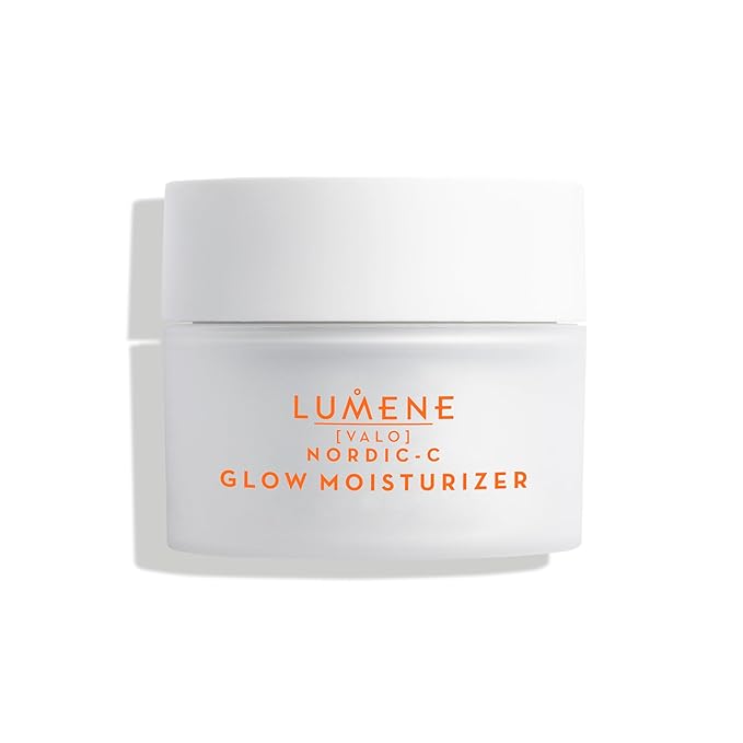 Lumene Nordic-C [Valo] Glow Moisturizer - Radiance Boosting Facial Moisturizer for Dry Skin - Enriched with Hyaluronic Acid & Vitamin C to Visibly Brighten + Plump Skin - 100% Vegan Skin Care (50 ml)