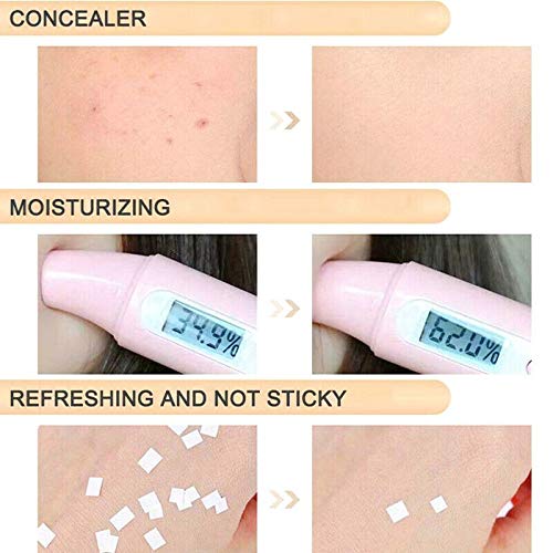 Mushroom Head Air Cushion CC Foundation, Moisturizing BB Cream, Long Lasting Matte Concealer, Face Makeup (Ivory)