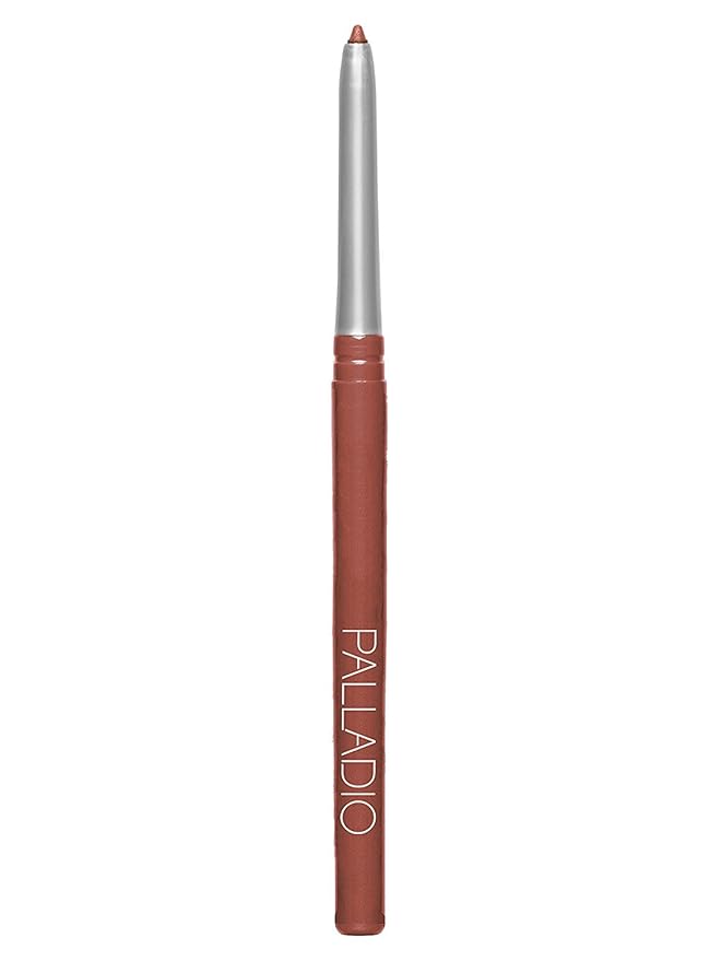 Palladio Retractable Waterproof Lip Liner High Pigmented and Creamy Color Slim Twist Up Smudge Proof Formula with Long Lasting All Day Wear No Sharpener Required, Sand, 1 Count