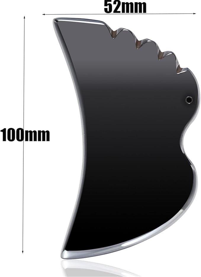 Gua Sha Face Massage Beauty Tool Natural Terahertz Energy Stone Guasha Scraping Facial Massager for Spa Body Relaxing