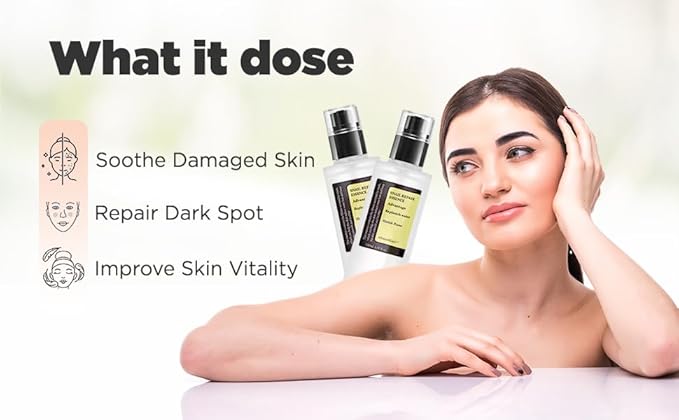 Snail Mucin Power Essence 4.39 fl.oz 130ml, Korean Skincare Snail Mucin Serum for Dry Sensitive Skin, Moisturizing with 96.3% Snail Secretion Filtrate