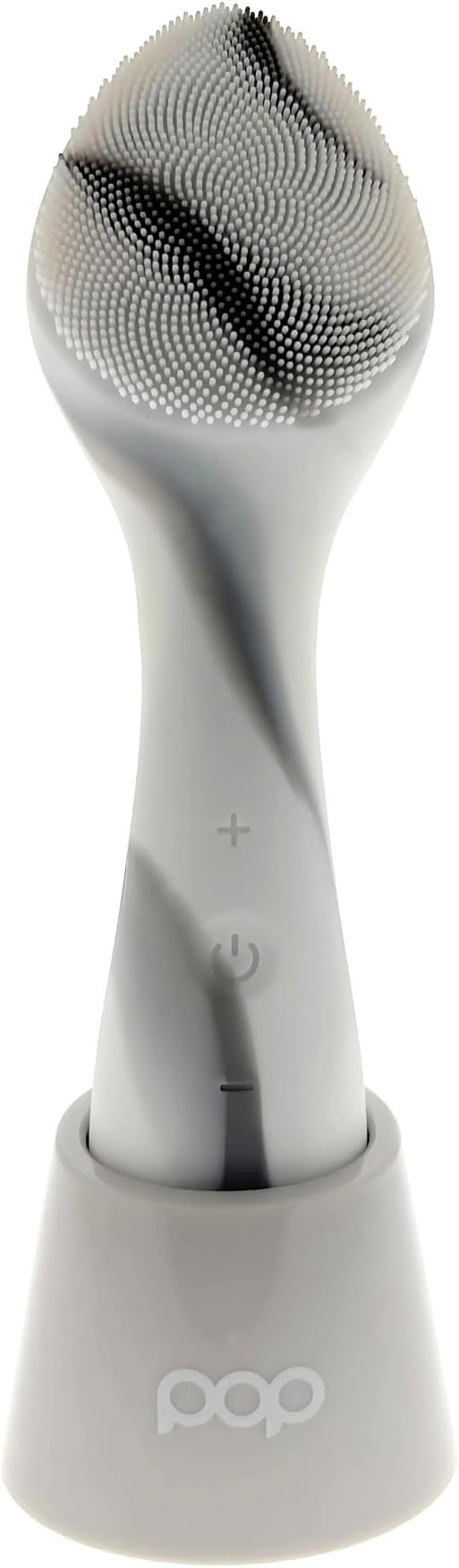 Pop Sonic Spade Facial Cleansing Device - Facial Massager to Cleanse, Massage & Infuse - Soft Silicone Bristles w/ 12,000 Vibrations Per Minute - Waterproof Face Brush Cleanser