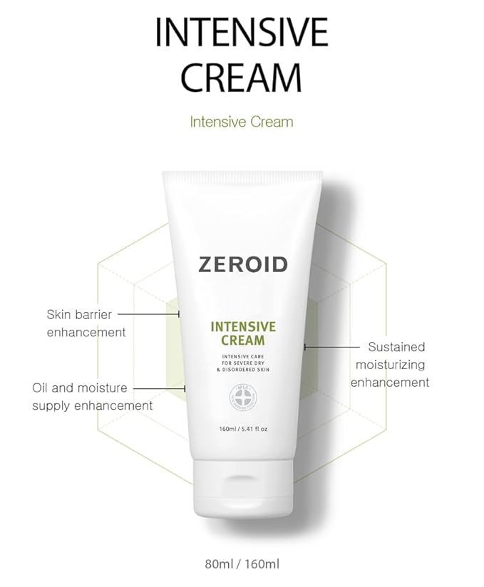 ZEROID Intensive Cream Korean Dermocosmetic Intensive Care for Severe Dry & Disordered Skin (80 mL)