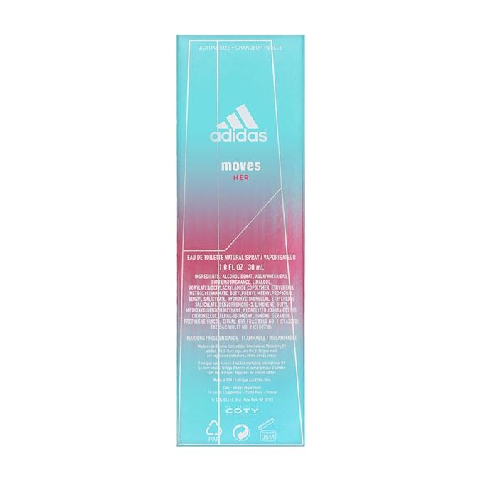 Adidas Moves by Coty for Women 1.0 oz Eau de Toilette Spray (Unboxed)