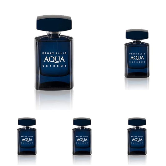 Perry Ellis Aqua Extreme Eau De Toilette Spray, 3.4 Ounce (Pack of 5)